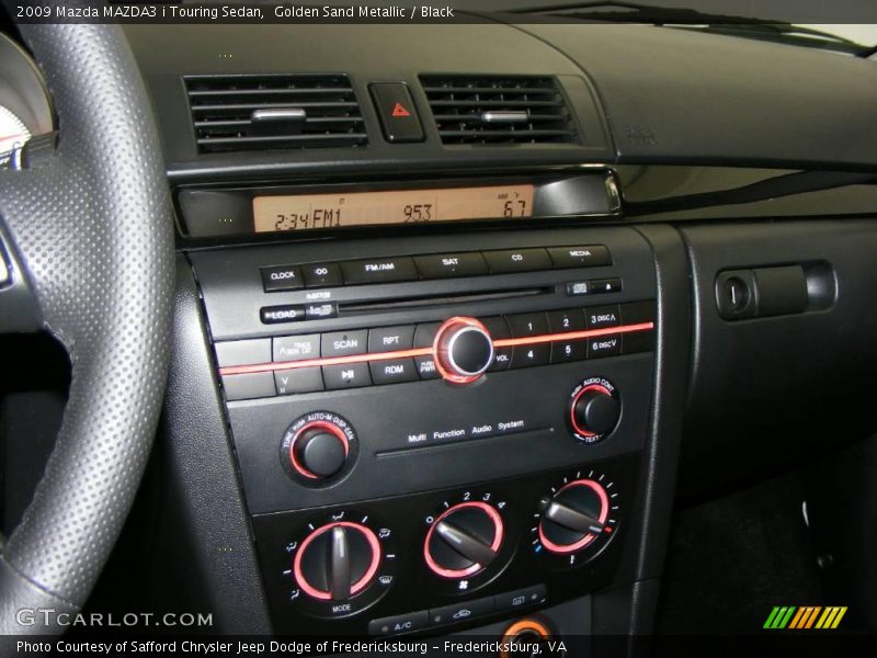 Golden Sand Metallic / Black 2009 Mazda MAZDA3 i Touring Sedan