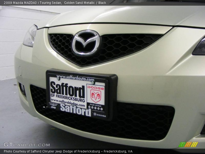 Golden Sand Metallic / Black 2009 Mazda MAZDA3 i Touring Sedan