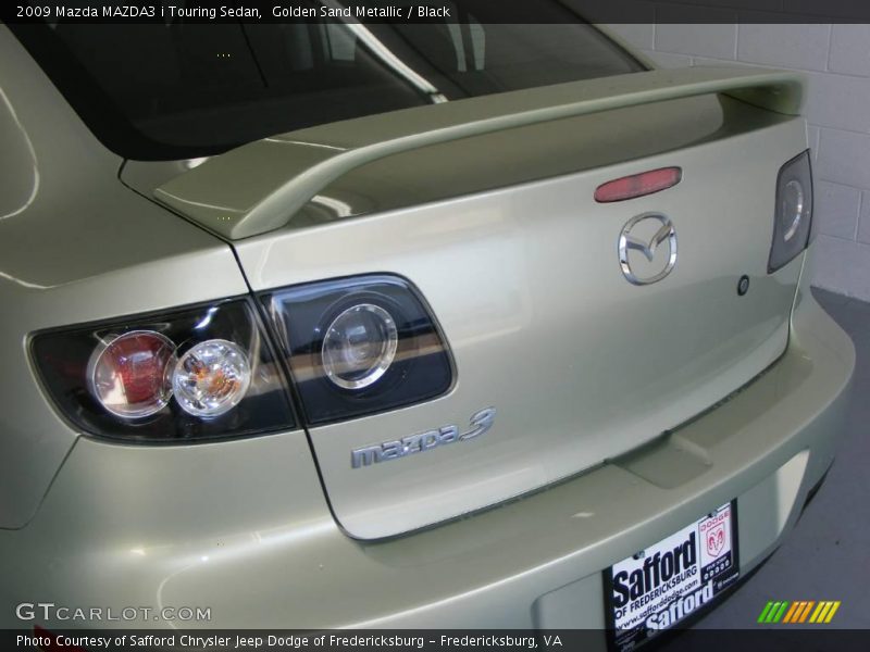 Golden Sand Metallic / Black 2009 Mazda MAZDA3 i Touring Sedan