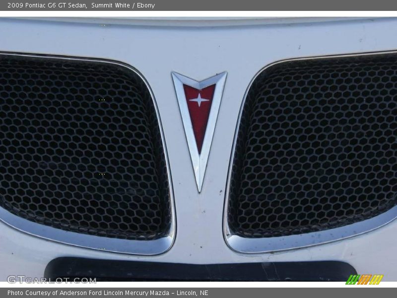 Summit White / Ebony 2009 Pontiac G6 GT Sedan