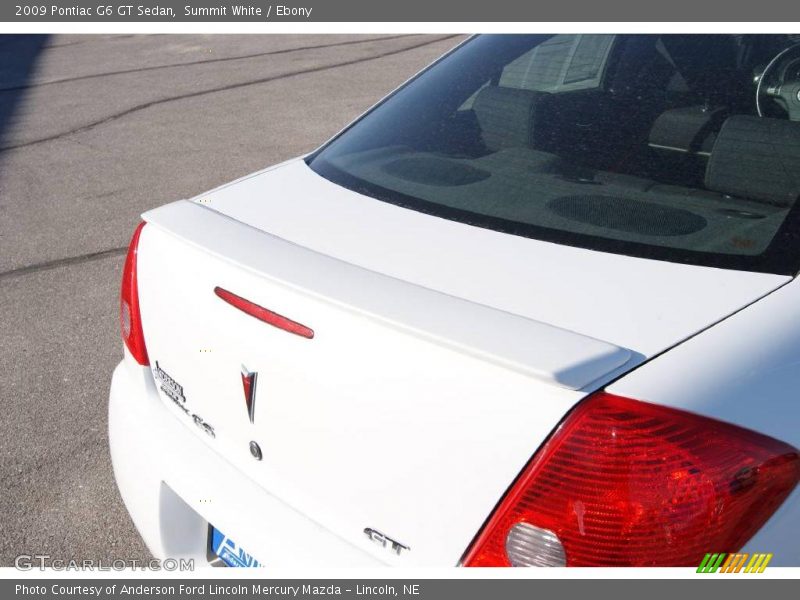 Summit White / Ebony 2009 Pontiac G6 GT Sedan