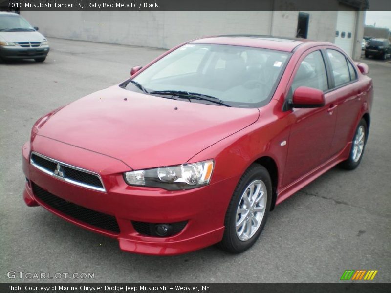 Rally Red Metallic / Black 2010 Mitsubishi Lancer ES