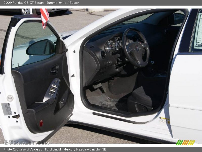 Summit White / Ebony 2009 Pontiac G6 GT Sedan