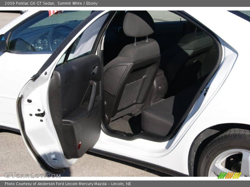 Summit White / Ebony 2009 Pontiac G6 GT Sedan