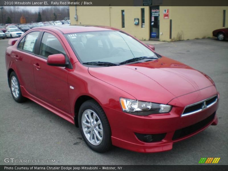 Rally Red Metallic / Black 2010 Mitsubishi Lancer ES