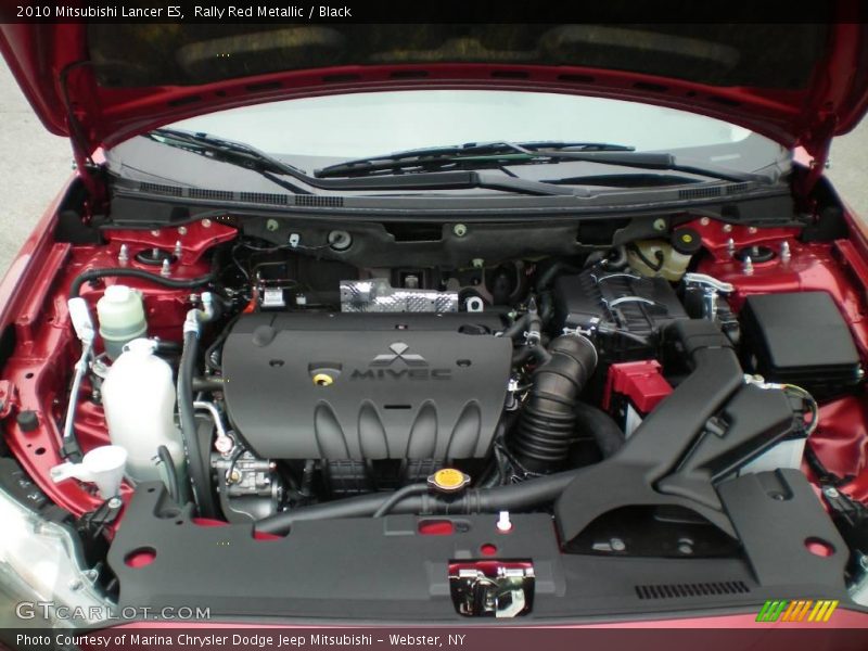 Rally Red Metallic / Black 2010 Mitsubishi Lancer ES