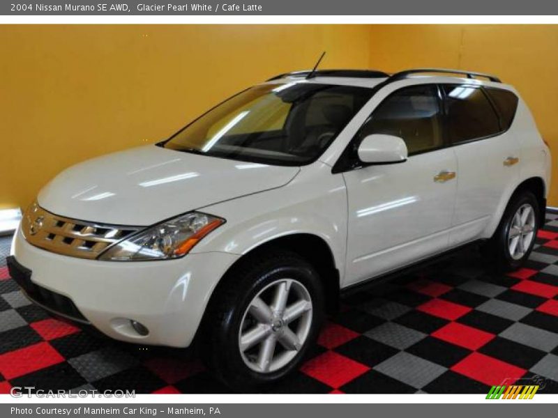 Glacier Pearl White / Cafe Latte 2004 Nissan Murano SE AWD