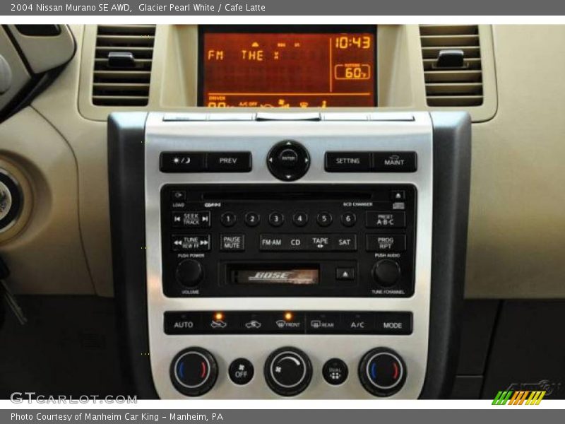 Glacier Pearl White / Cafe Latte 2004 Nissan Murano SE AWD