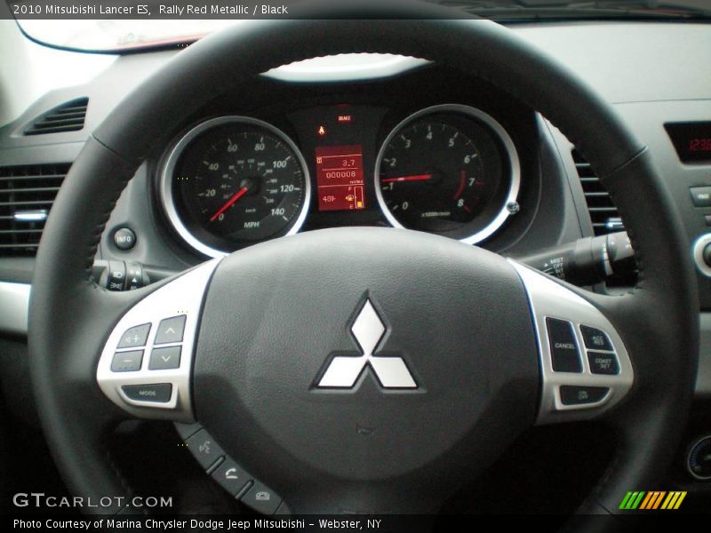 Rally Red Metallic / Black 2010 Mitsubishi Lancer ES