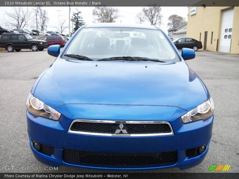 Octane Blue Metallic / Black 2010 Mitsubishi Lancer ES