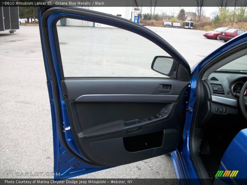 Octane Blue Metallic / Black 2010 Mitsubishi Lancer ES