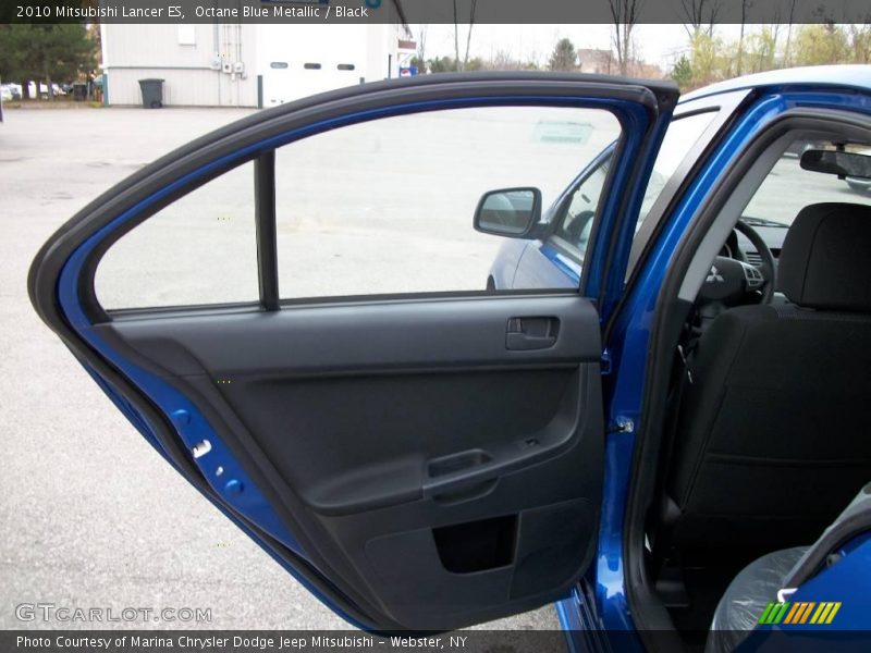 Octane Blue Metallic / Black 2010 Mitsubishi Lancer ES