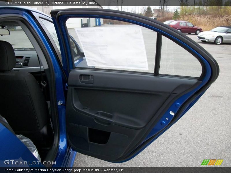 Octane Blue Metallic / Black 2010 Mitsubishi Lancer ES