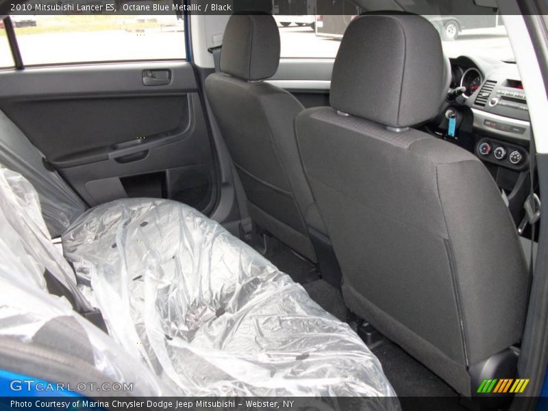 Octane Blue Metallic / Black 2010 Mitsubishi Lancer ES