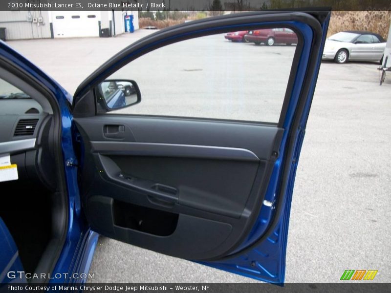 Octane Blue Metallic / Black 2010 Mitsubishi Lancer ES