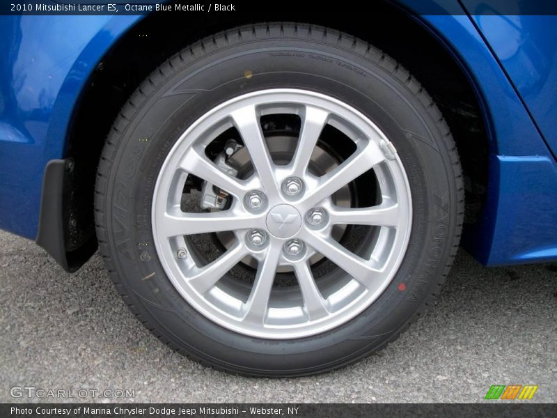Octane Blue Metallic / Black 2010 Mitsubishi Lancer ES