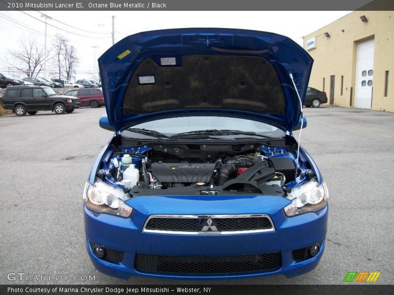 Octane Blue Metallic / Black 2010 Mitsubishi Lancer ES