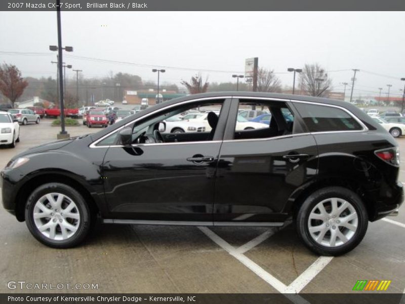 Brilliant Black / Black 2007 Mazda CX-7 Sport