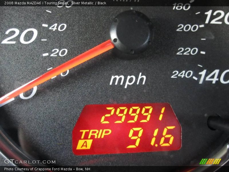 Silver Metallic / Black 2008 Mazda MAZDA6 i Touring Sedan