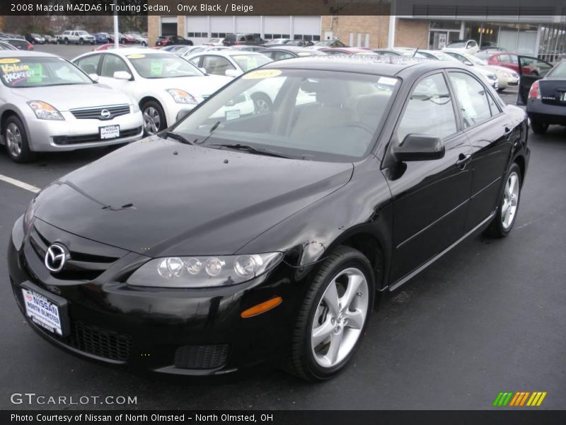 Onyx Black / Beige 2008 Mazda MAZDA6 i Touring Sedan