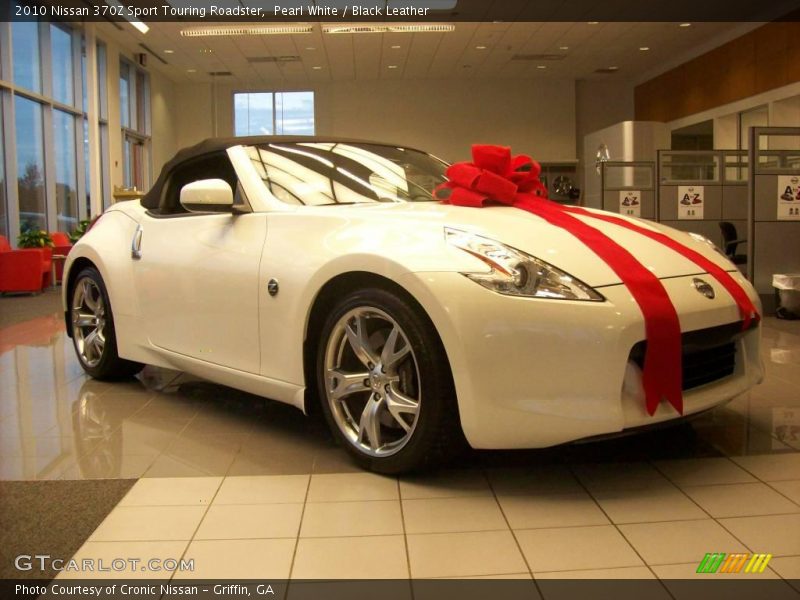 Pearl White / Black Leather 2010 Nissan 370Z Sport Touring Roadster