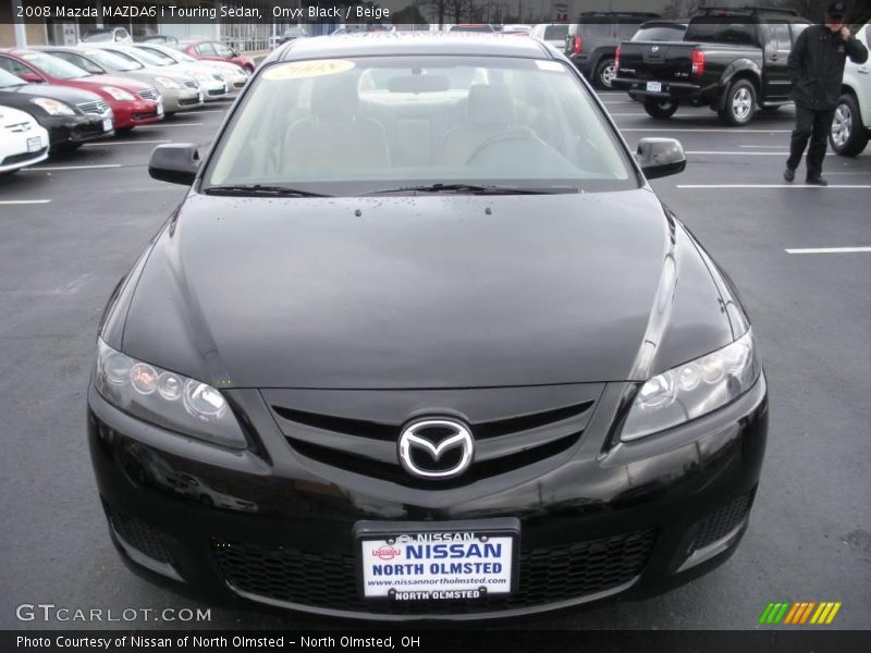 Onyx Black / Beige 2008 Mazda MAZDA6 i Touring Sedan