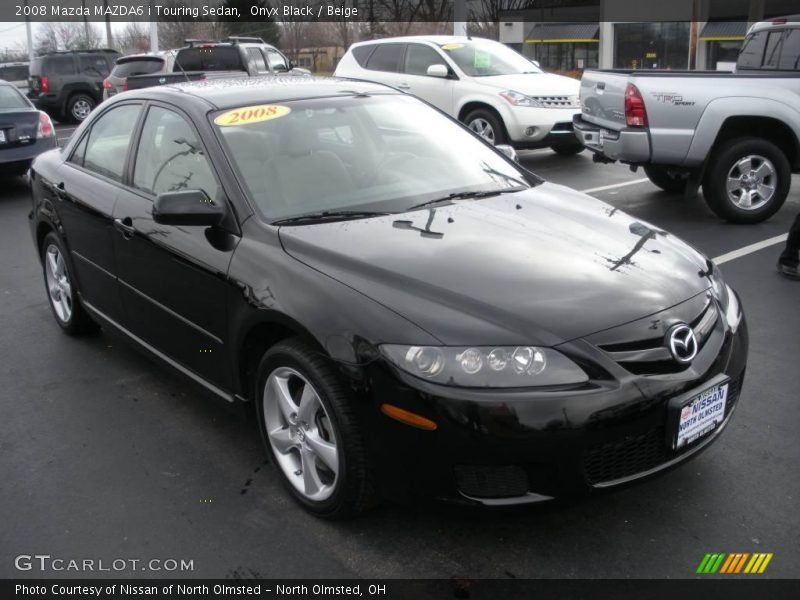 Onyx Black / Beige 2008 Mazda MAZDA6 i Touring Sedan