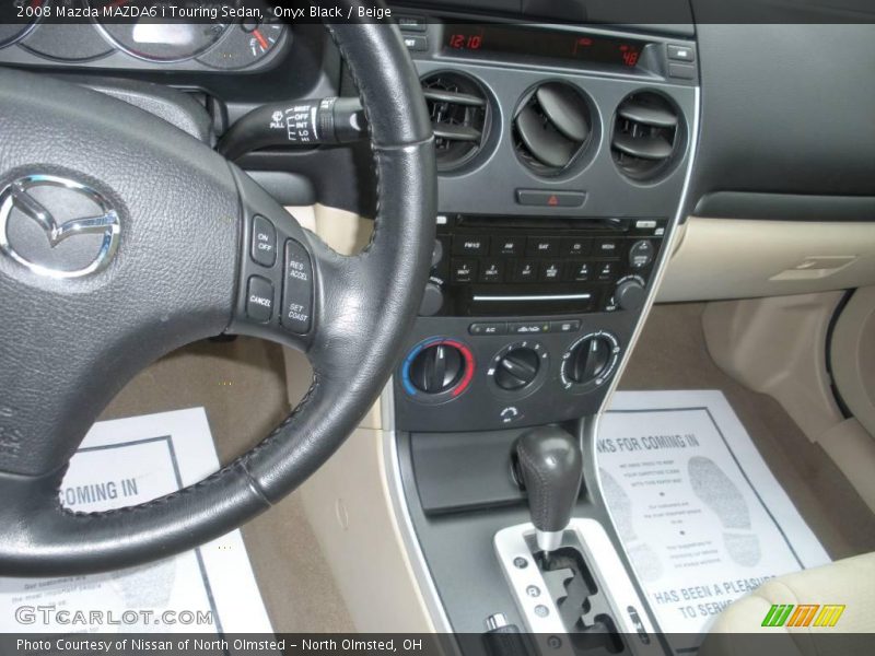 Onyx Black / Beige 2008 Mazda MAZDA6 i Touring Sedan