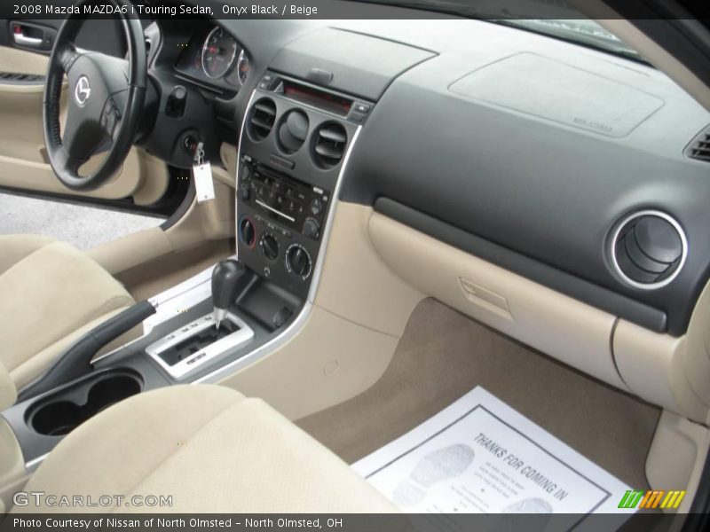 Onyx Black / Beige 2008 Mazda MAZDA6 i Touring Sedan
