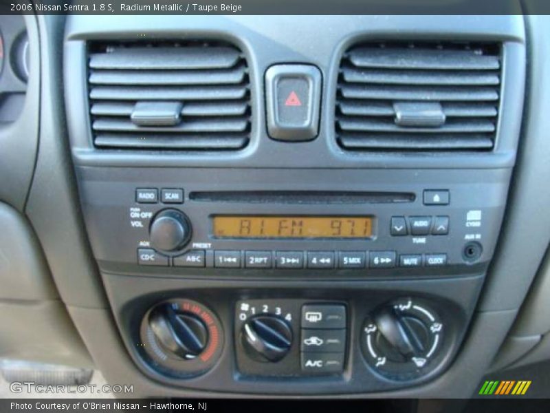 Radium Metallic / Taupe Beige 2006 Nissan Sentra 1.8 S