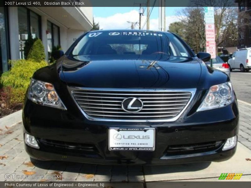 Obsidian Black / Black 2007 Lexus LS 460