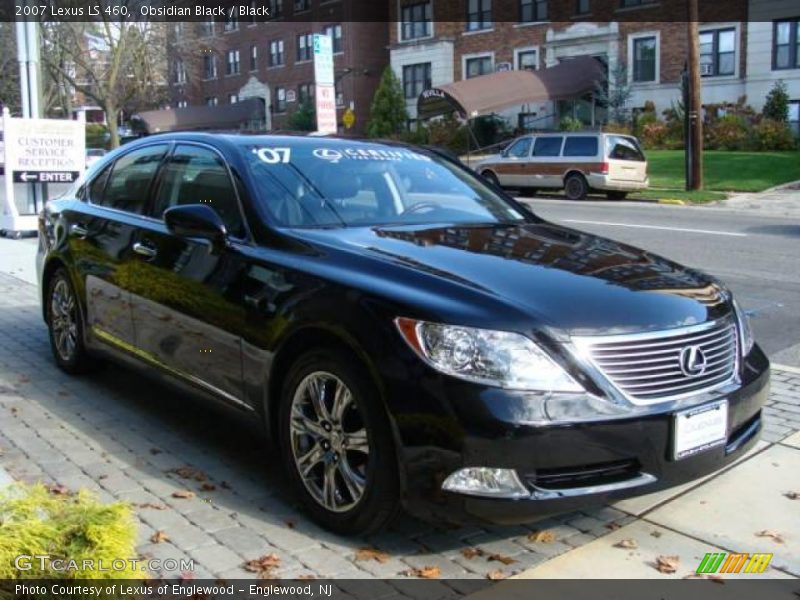 Obsidian Black / Black 2007 Lexus LS 460