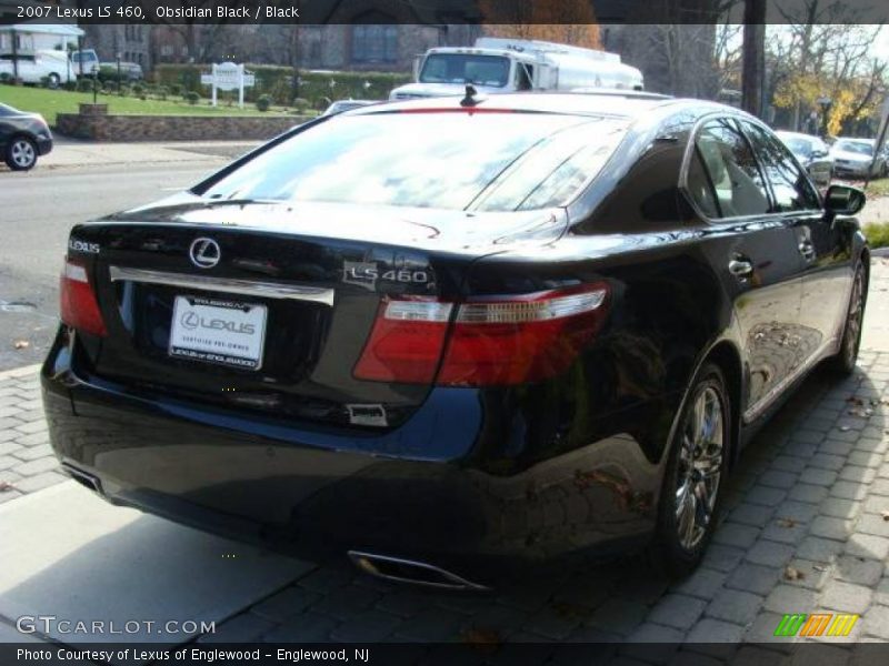 Obsidian Black / Black 2007 Lexus LS 460