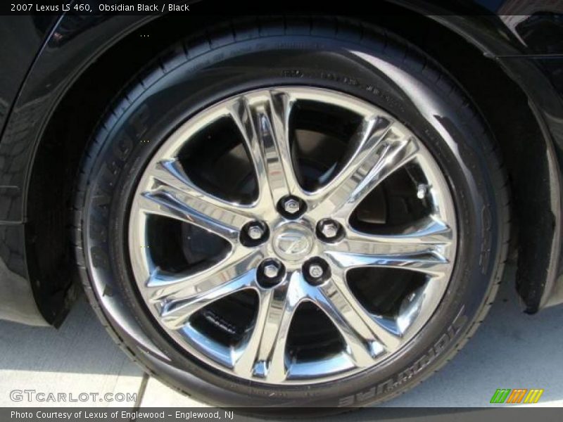 Obsidian Black / Black 2007 Lexus LS 460