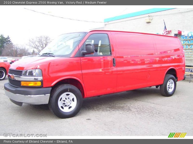 Victory Red / Medium Pewter 2010 Chevrolet Express 2500 Moving Van