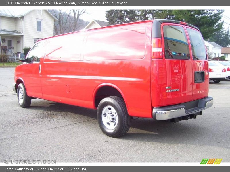 Victory Red / Medium Pewter 2010 Chevrolet Express 2500 Moving Van