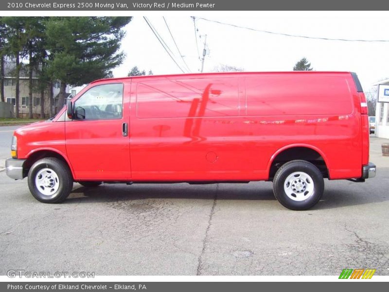 Victory Red / Medium Pewter 2010 Chevrolet Express 2500 Moving Van