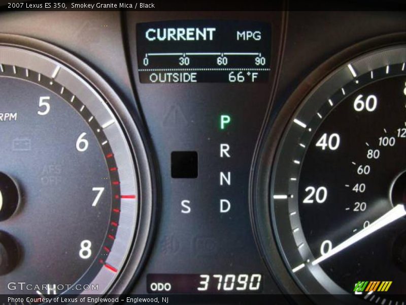 Smokey Granite Mica / Black 2007 Lexus ES 350
