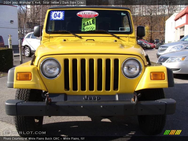 Solar Yellow / Dark Slate Gray 2004 Jeep Wrangler X 4x4