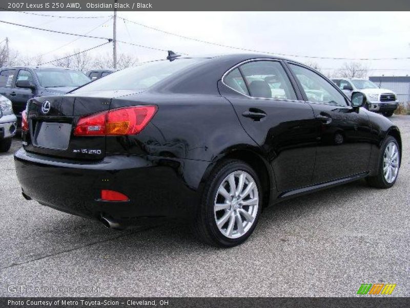 Obsidian Black / Black 2007 Lexus IS 250 AWD
