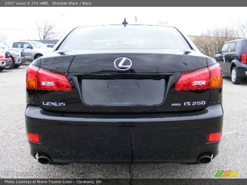 Obsidian Black / Black 2007 Lexus IS 250 AWD