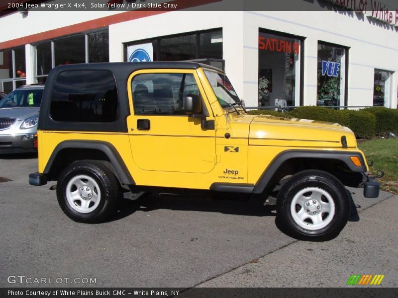 Solar Yellow / Dark Slate Gray 2004 Jeep Wrangler X 4x4