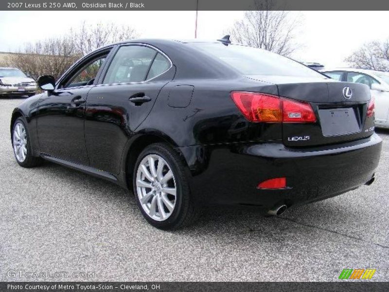 Obsidian Black / Black 2007 Lexus IS 250 AWD