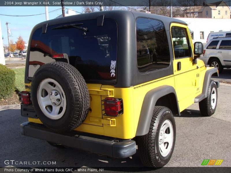 Solar Yellow / Dark Slate Gray 2004 Jeep Wrangler X 4x4
