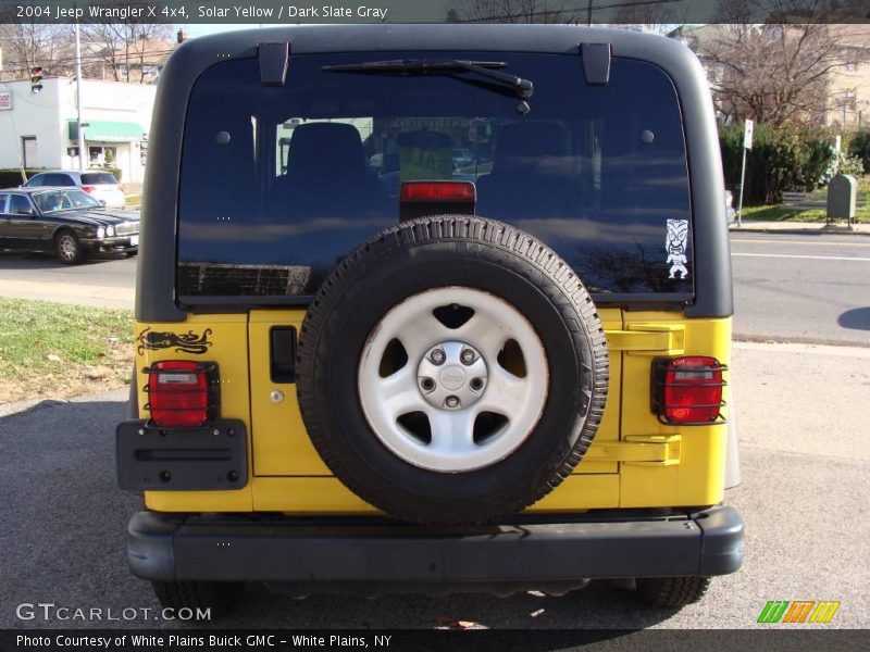 Solar Yellow / Dark Slate Gray 2004 Jeep Wrangler X 4x4