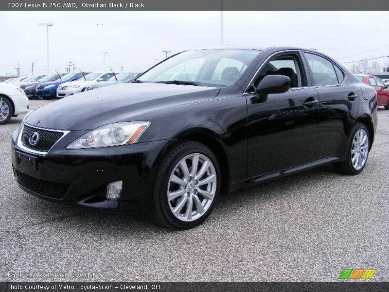 Obsidian Black / Black 2007 Lexus IS 250 AWD