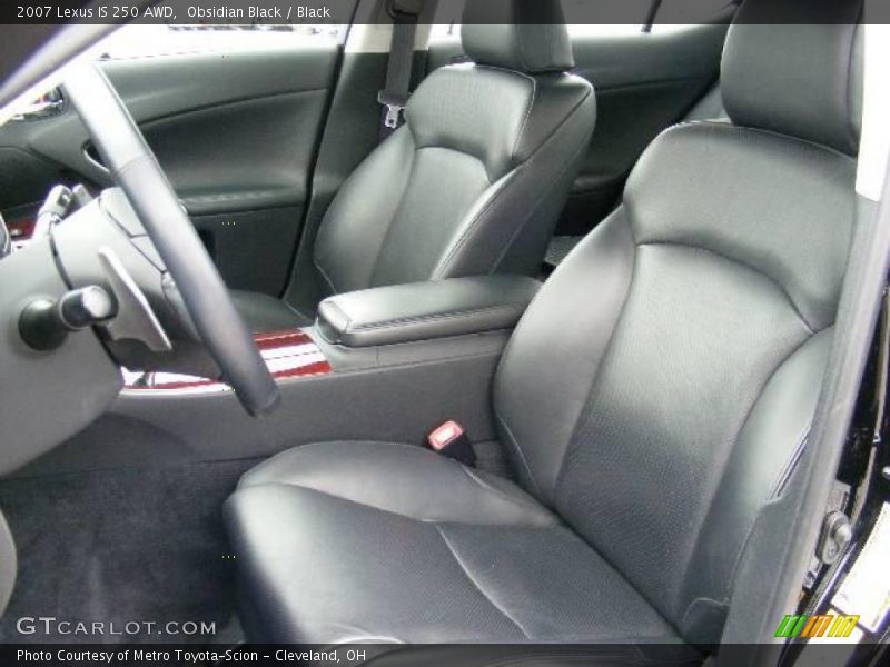Obsidian Black / Black 2007 Lexus IS 250 AWD