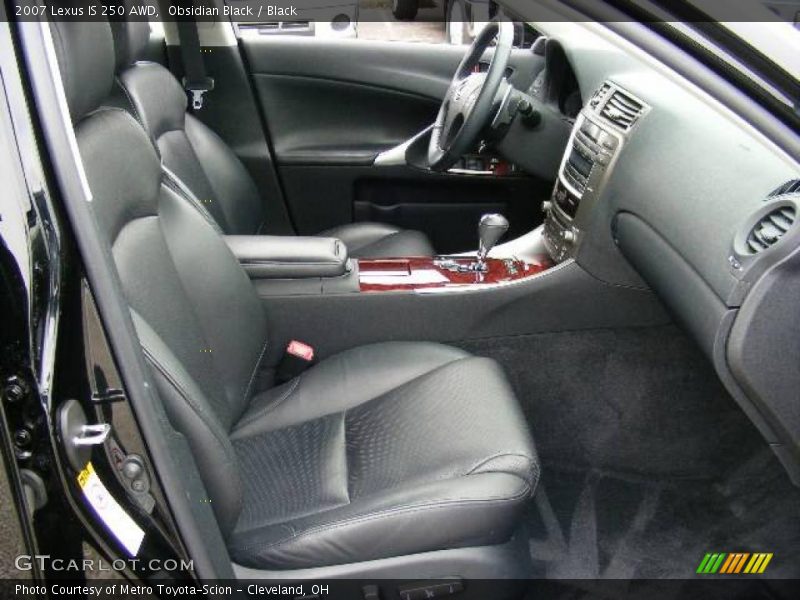 Obsidian Black / Black 2007 Lexus IS 250 AWD