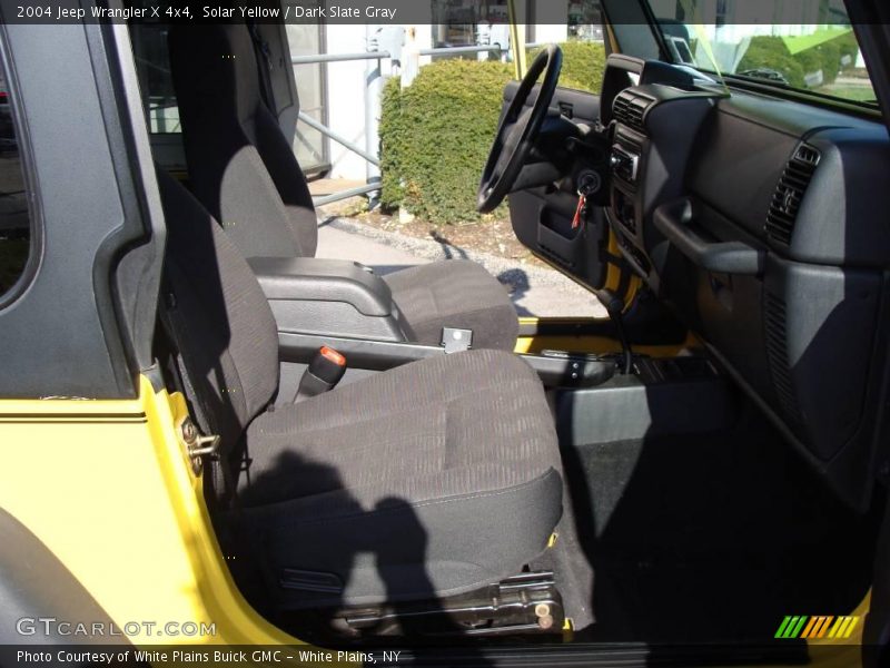 Solar Yellow / Dark Slate Gray 2004 Jeep Wrangler X 4x4