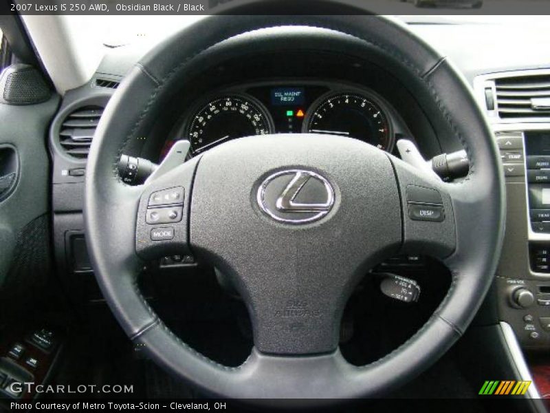 Obsidian Black / Black 2007 Lexus IS 250 AWD